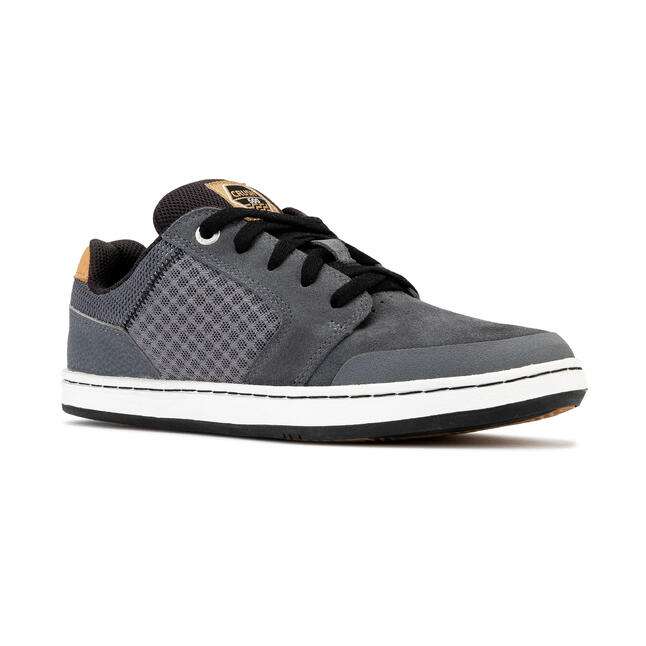 Chaussures basses skateboard enfants Oxelo Crush 500 - grise / noire