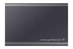 SSD externe portable Samsung T7 MU-PC1T0T/WW - 1 To, USB 3.2, Sécurisation par mot de passe, jusqu'à 1050 Mo/s