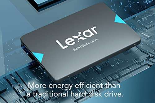 SSD Interne 2.5" Lexar NQ100 - SATA III (6 Gb/s), 480 Go SSD, Jusqu'à 550 Mo/s (Vendeur tiers)