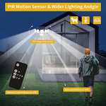 Lampe Solaire Exterieur - Détecteur de Mouvement, 6 Projecteurs LED , Telecommande, Etanche IP65 (vendeur tiers)