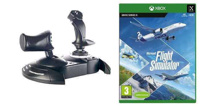 Microsoft Flight Simulator Xbox Series X offert pour l'achat d'un joystick  Xbox parmi la sélection - Ex : Thrustmaster T.Flight Hotas One FS –