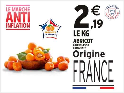 Kilo d'Abricot - Origine France, Catégorie 1