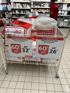 Sélection de couette de lit + oreillers en promo - Ex : 220 x 240cm - Auchan à AVALLON (89200)