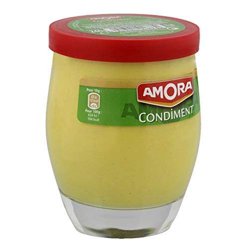 Lot de 6 Moutarde Condiments Amora - 6 x 240 g