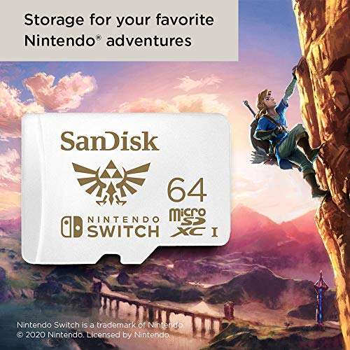 Carte Micro SD 64Go - Nintendo Switch - Zelda