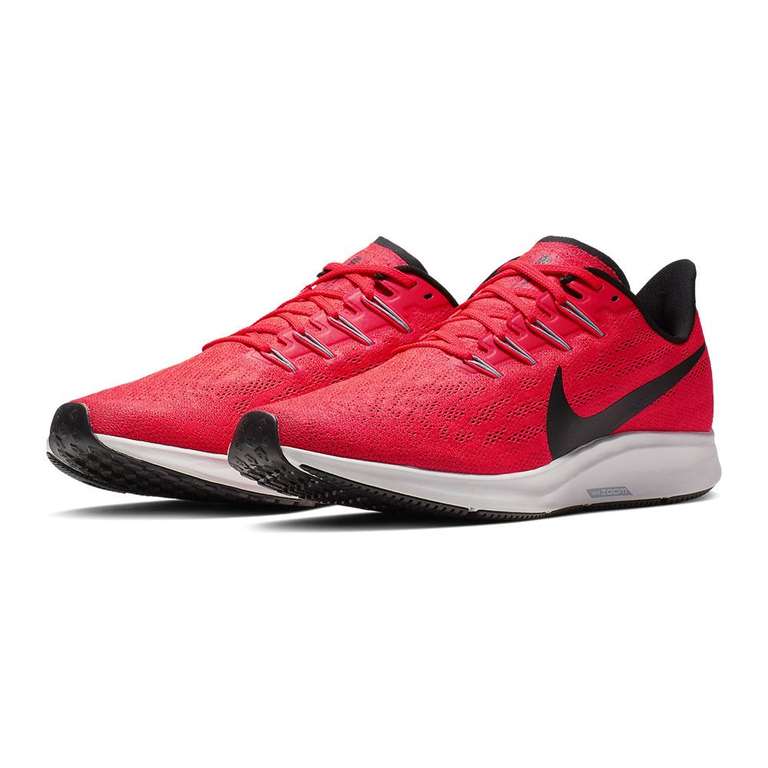 Baskets Nike Air Zoom Pegasus 36 - Coloris gris ou rouge, Tailles 40 à 44,5
