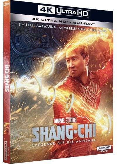 Film Blu-Ray 4K Shang-Chi et la légende des Dix Anneaux (2021) [4K Ultra-HD + Blu-Ray] avec Fourreau