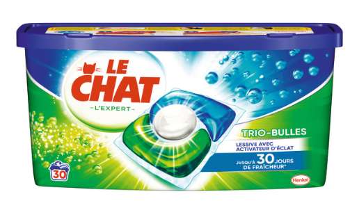 Paquet de lessive Le Chat Expert - 30 lavages, Différentes variétés (via 5,36€ sur carte fidélité et BDR/ODR 2€)