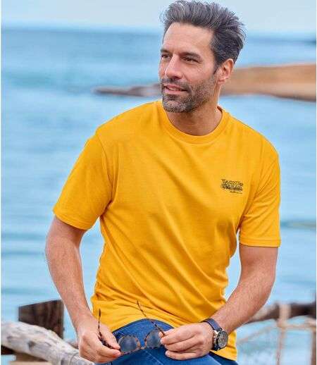 Lot de 4 T-Shirts Yachting Homme - 100% Coton - Plusieurs couleurs (du M au 5XL)