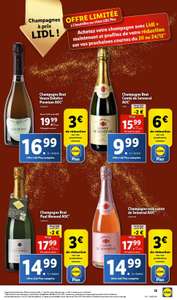 [Lidl +] Jusqu’à 6 € remboursé sous forme de coupon à l’achat d’une bouteille de champagne parmi une sélection