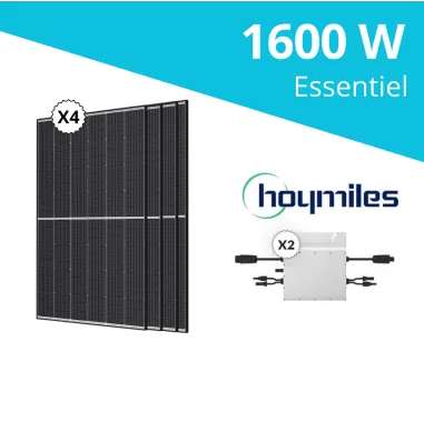 solaire 1600W - 4 panneaux panneaux autoconsommation + 2 micro onduleurs Hoymiles HM800 (speedcomfort.fr)