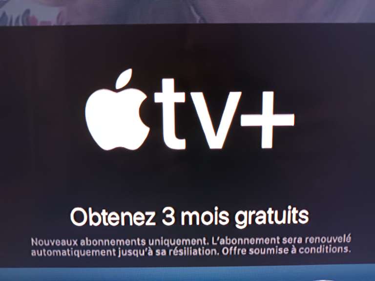 [Smart TV Samsung] Nouveaux clients : Abonnement gratuit de 3 mois à Apple TV+ (Sans engagement)