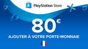 Carte PSN, PlayStation Network de 80€ (Dématérialisé)