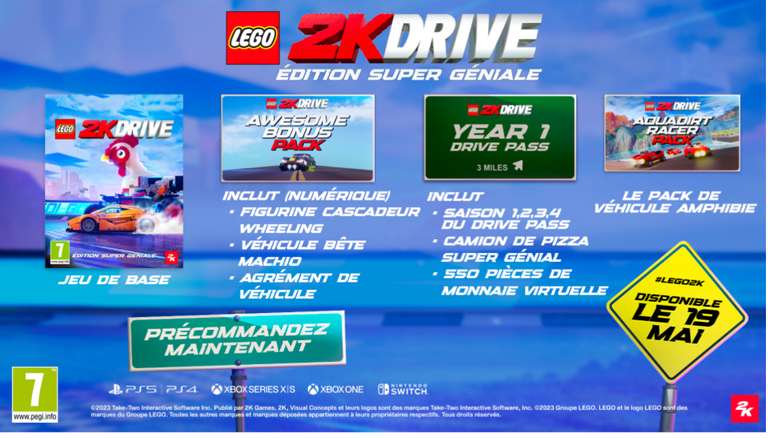 Lego 2K Drive Edition Super Géniale sur PS5 /PS4 / Xbox / Switch