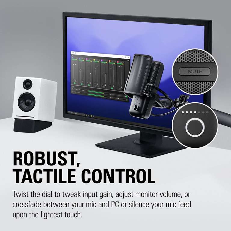 YOUSHARES Bras Micro Wave 3 - Wave 1 Support Professionnel Réglable Pour Streaming, Podcast, Gaming