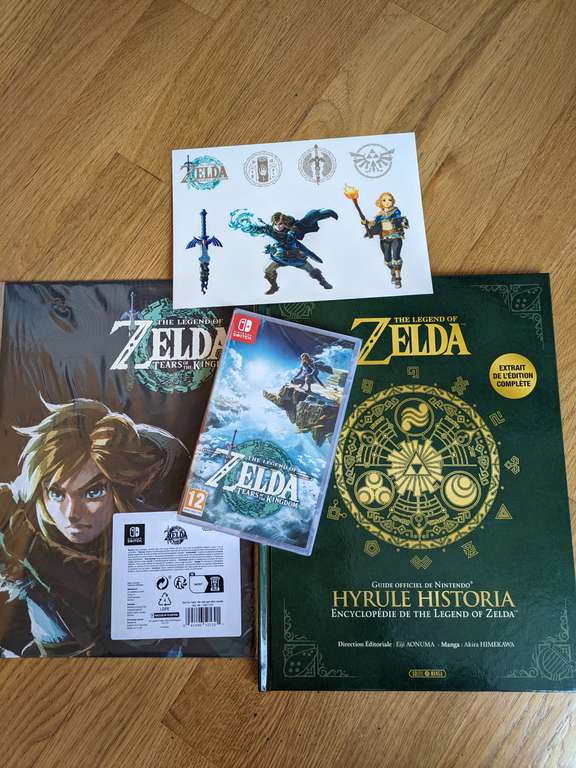The Legend of Zelda: Tears Of The Kingdom Nintendo Switch + Poster + Stickers + Extrait Guide - St Lazare (75)