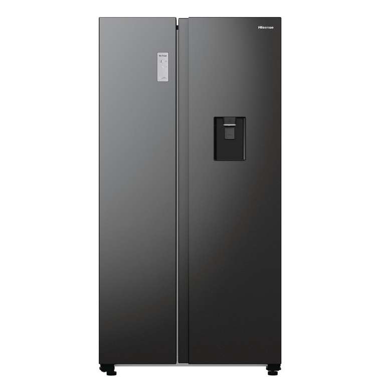 Réfrigerateur américain Hisense RS711N4WFD - 547L (355+192), Froid ventilé NoFrost, Distribution d'eau, Classe D (via ODR 150€)