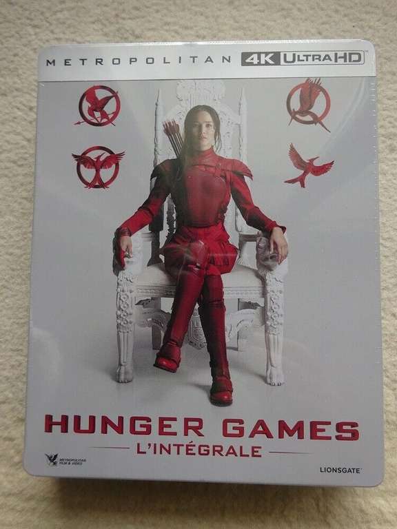 Hunger Games L'intégrale Édition Limitée Steelbook Blu-ray 4K Ultra HD –
