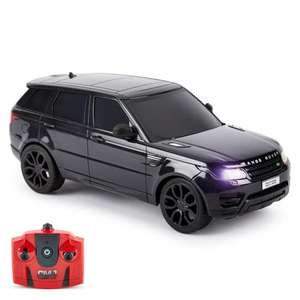 Voiture télécommandée Range Rover Sport - échelle 1/24, LED, radiocommandée, noir