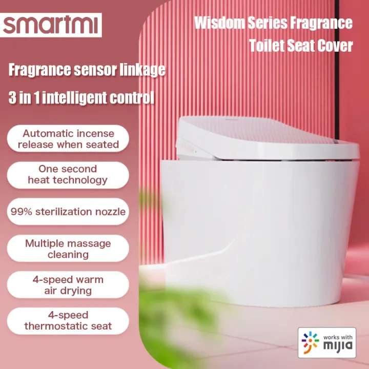 Lunette de toilette japonais Smartmi Wisdom Fragrance - Chauffante, avec séchage, distributeur parfum, télécommande (Entrepôt Allemagne)