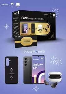 Smartphone 6.2" Samsung Galaxy S24 Paris 2024 128Go + coque + Ecouteurs sans fil Galaxy buds FE (via 100€ ODR + 150€ bonus de reprise)