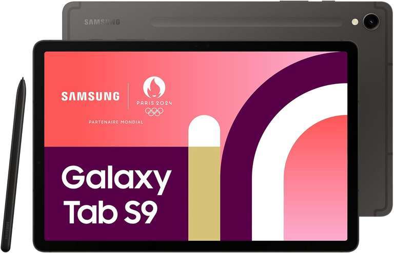 Pack Tablette 11" Samsung Galaxy Tab S9 - 128 Go + Ecouteurs Buds 2 Pro (Via Remise Panier et via ODR de 1 0€)