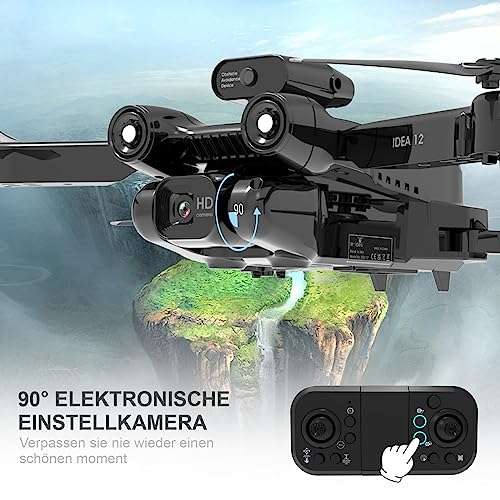 Drone avec 2 batteries IDEA12 2023 - caméra 360°, Wifi (Via coupon -  Vendeur tiers) –