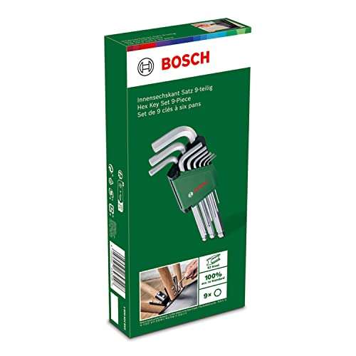 Set de 9 clés six pans Bosch