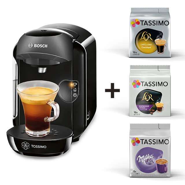 Machine à café Tassimo Vivy + 3 Paquets de café