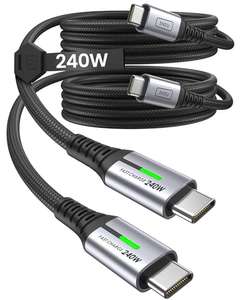 Pack de 2 Câbles USB-C vers USB C Iniu - 240W, 2m