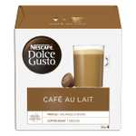 Lot de 96 capsules Nescafé Dolce Gusto Café au Lait (Pack de 6 boîtes x 16)