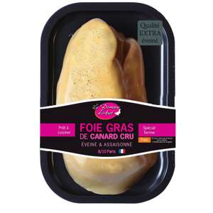 Barquette de Foie gras de canard cru Delmond - 500g, assaisonné