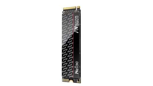 SSD interne M.2 NVMe Netac NV5000 - 2 To, PCIe 4.0, 3D NAND, SLC Cache, jusqu'à 5000/4600MB/s