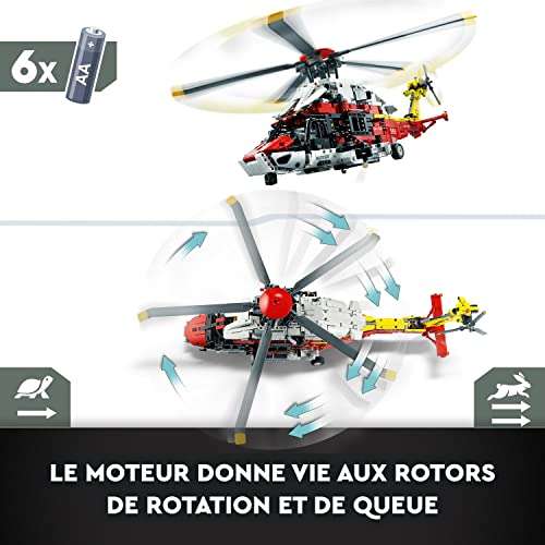 Jeu de construction Lego Technic L’Hélicoptère de Secours Airbus H175 42145 (via coupon)