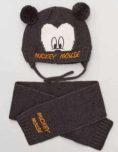 Ensemble bonnet + echarpe Mickey