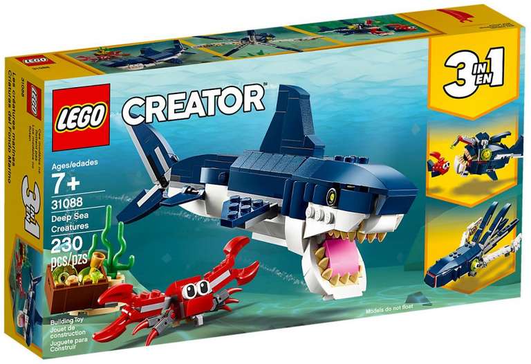 LEGO 31088 Creator 3-en-1 Les Créatures sous-Marines