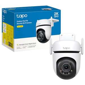 Caméra Surveillance WiFi extérieur Tapo TPLink 2K C520WS, 360°,Vision nocturne couleur Starlight, Détection de Personne