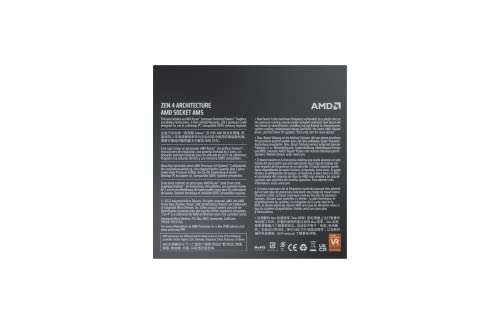 Processeur AMD Ryzen 9 7900 AMD Ryzen 9 7900 12 cœurs, 24 threads avec refroidisseur AMD Wraith Prism, jusqu'à 5,4 GHz
