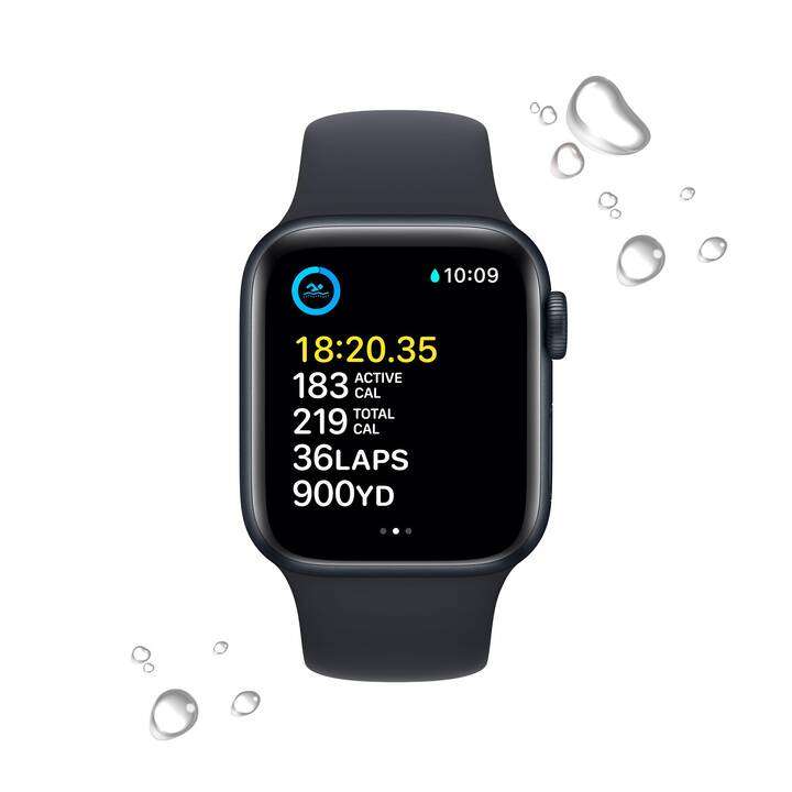 Montre connectée Apple Watch SE 2022 GPS 44 mm, Aluminium, GPS (Frontaliers Suisse)