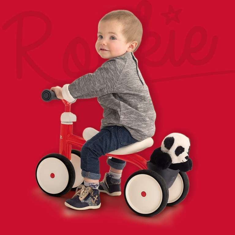 Porteur Rookie Rouge en Métal avec Selle Incurvée et roues Silencieuses - Smoby - 721400