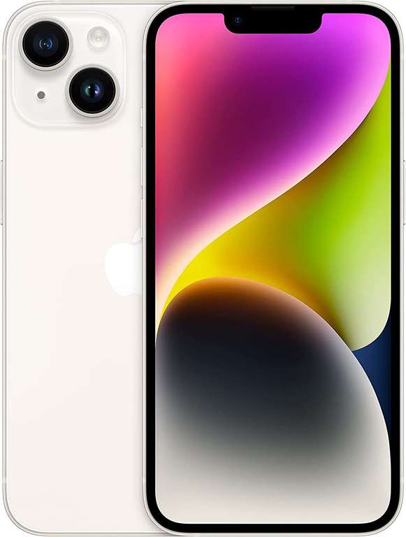 Smartphone 6.1" Apple iPhone 14 - 128 Go - Blanc (Via Coupon)