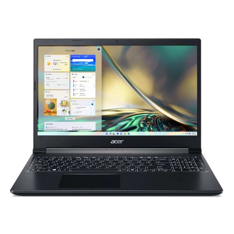 Ordinateur portable 15,6" Acer Aspire 7 - Full HD, GeForce RTX 3050 Ti, AMD Ryzen 5 5625U, 16 Go DDR4, 512 Go SSD, Windows 11 Home