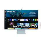 Écran 32" Samsung Monitor M8(S32BM80BUU)- 4K UHD, HDR10, Dalle VA, 60 Hz, 4 ms, Télécommande, Webcam, Netflix, youtube, amazon, disney