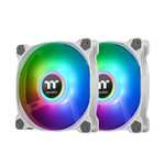 2 Ventilateurs PC Thermaltake Pure Duo A12 ARGB Fan - Blanc, 120mm