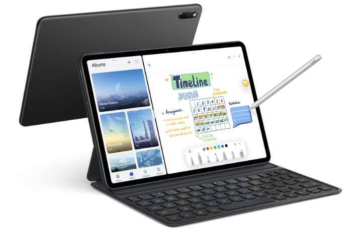 Tablette 10.95" Huawei MatePad 11 (WQHD+ 120 Hz, SD 865, 6 Go RAM, 64 Go, Sans services Google) + Stylet M-Pencil + Clavier Smart Magnetic