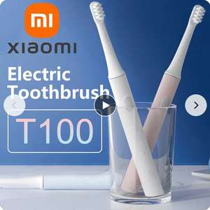 Brosse à dents électrique sonique Xiaomi T100 Mi Smart - Étanche IPX7, blanc, rose, bleu