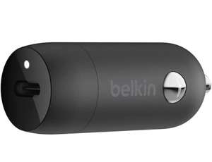 [Prime] Chargeur de voiture Belkin CCA003BT - USB-C, 20 W, Boost Charge, noir