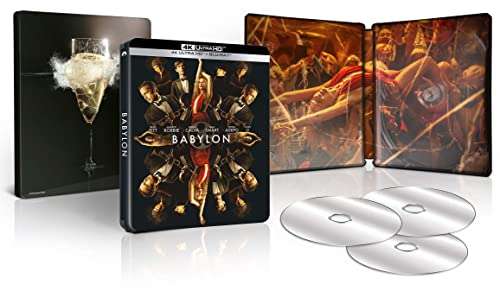 Babylon (2022) - 4K Ultra HD + Blu-Ray + Blu-Ray bonus - Édition boîtier SteelBook