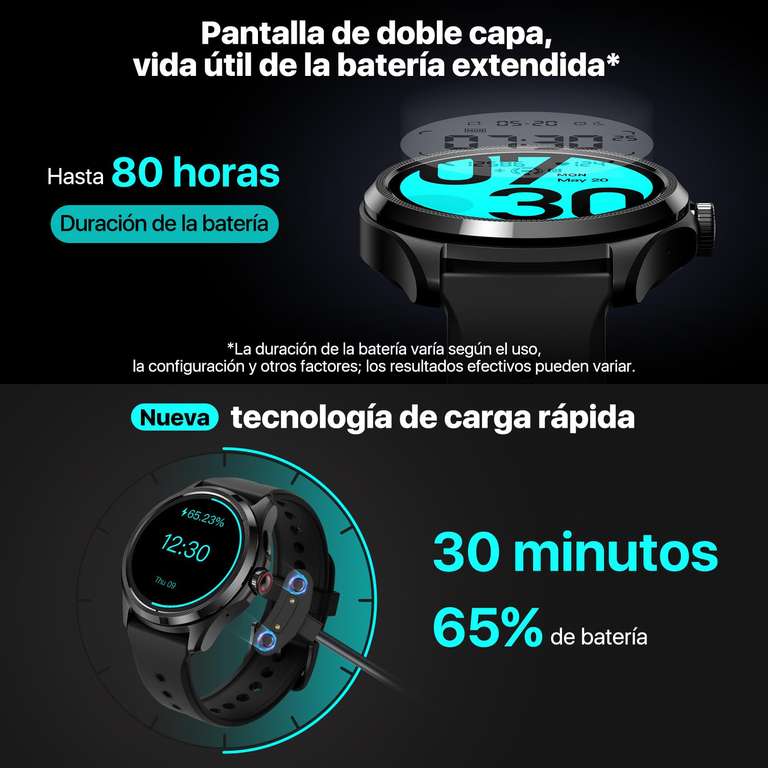 Montre connecté Ticwatch Pro 5 - Snapdragon W5+ Gen 1 - Wear OS (Via coupon)