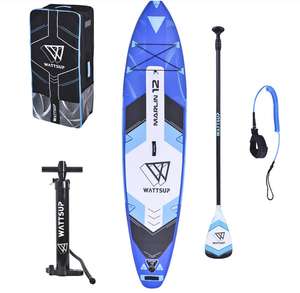 Stand up Paddle Gonflable Wattsup Marlin 12' - Blue + Accessoires
